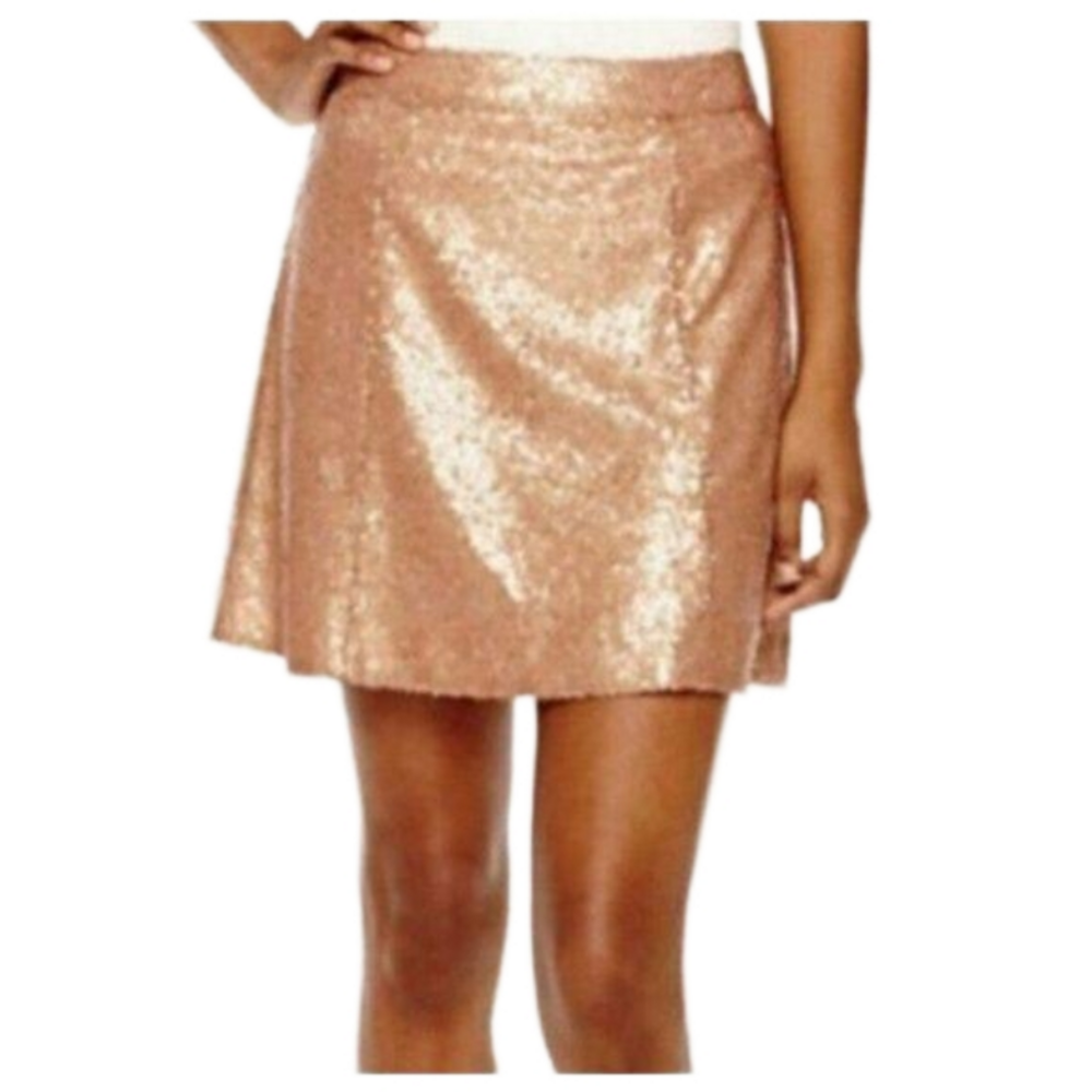 sequin bronze skirt sz Medium